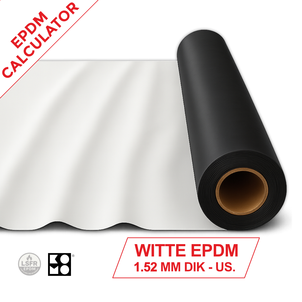 Redfox EPDM wit 1,52 mm FR 3,05 × 30,5